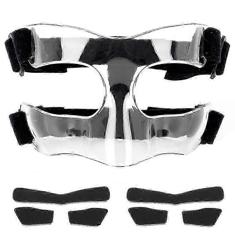 Nose Guard for Broken Nose, Adjustable Face Guard Sports Training Face Mask Nose Protector with Padd