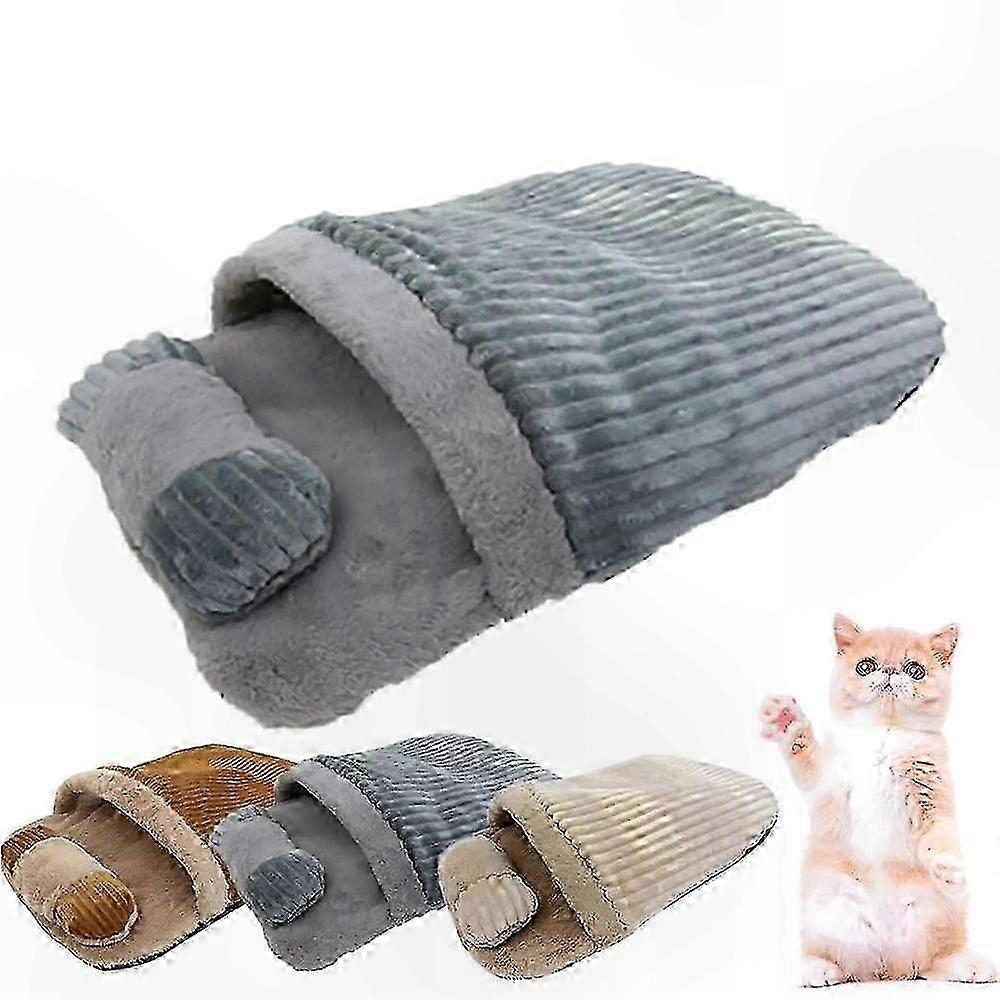 Soft Plush Pet Bed - 360 Degree Surround Snuggle Nest for Indoor Cats and Small Animals