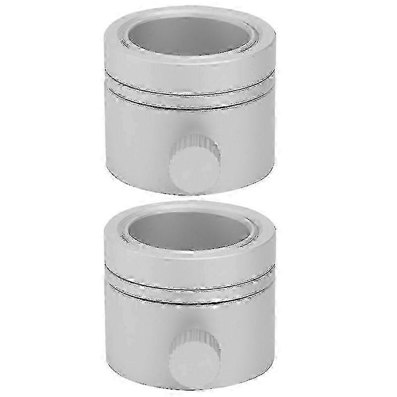 1 Set Flag Pole Holder Anti-wrap Rotating Flag Holder Flagpole Ring (silver) miao4