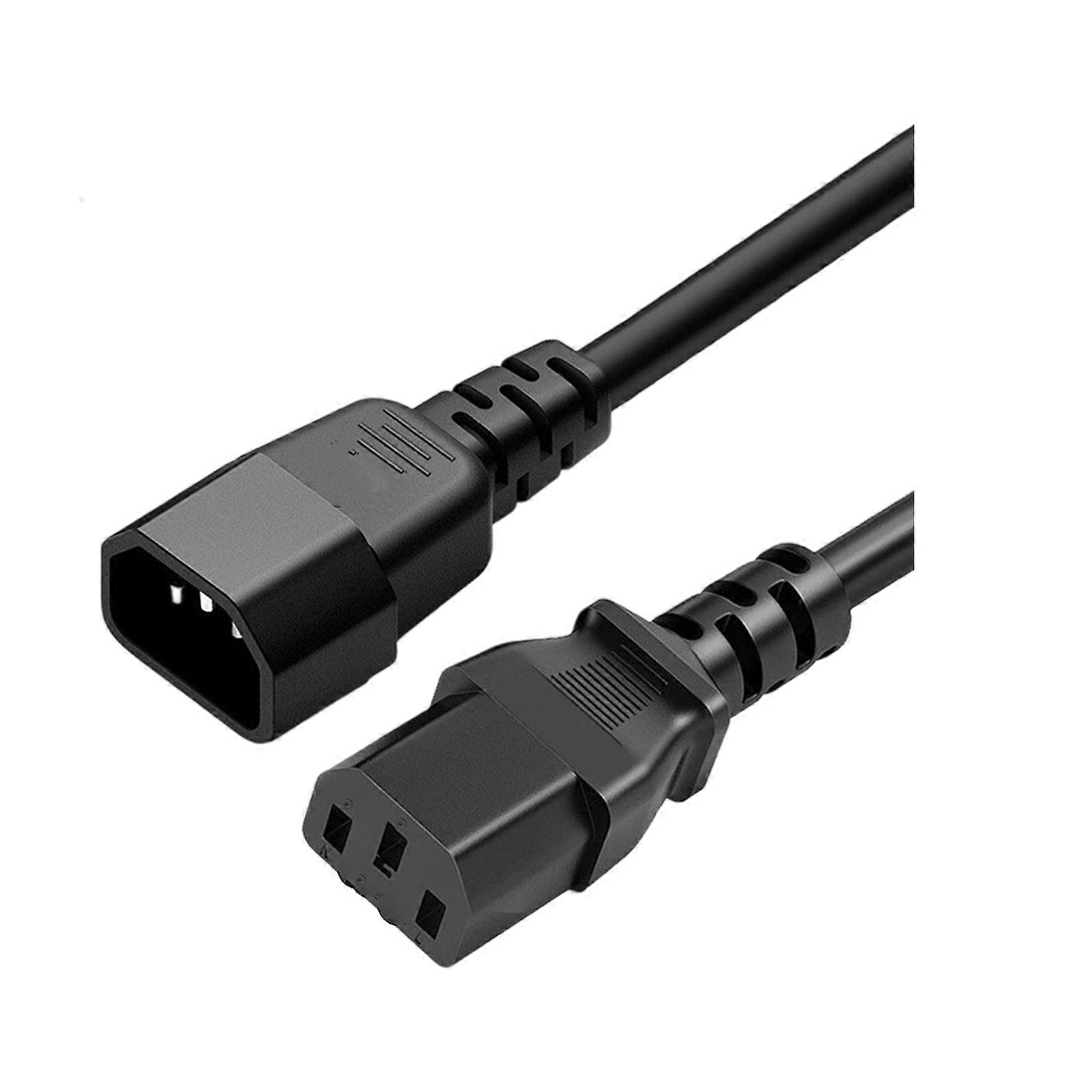 Industrial Strength C13 To C14 Power Cord With Reinforced Housing 18AWG Thick Coppered Cores For Powerful Devices Multicolor