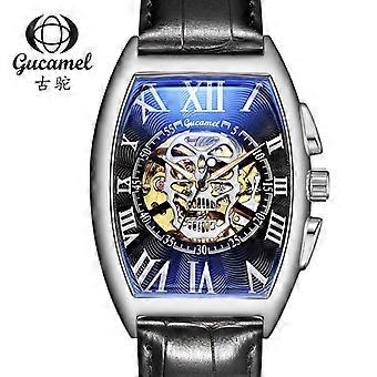 Ancient camel new style wine barrel type European and American men's skull hollow fully automatic mechanical watch men's watch foreign DZKVH