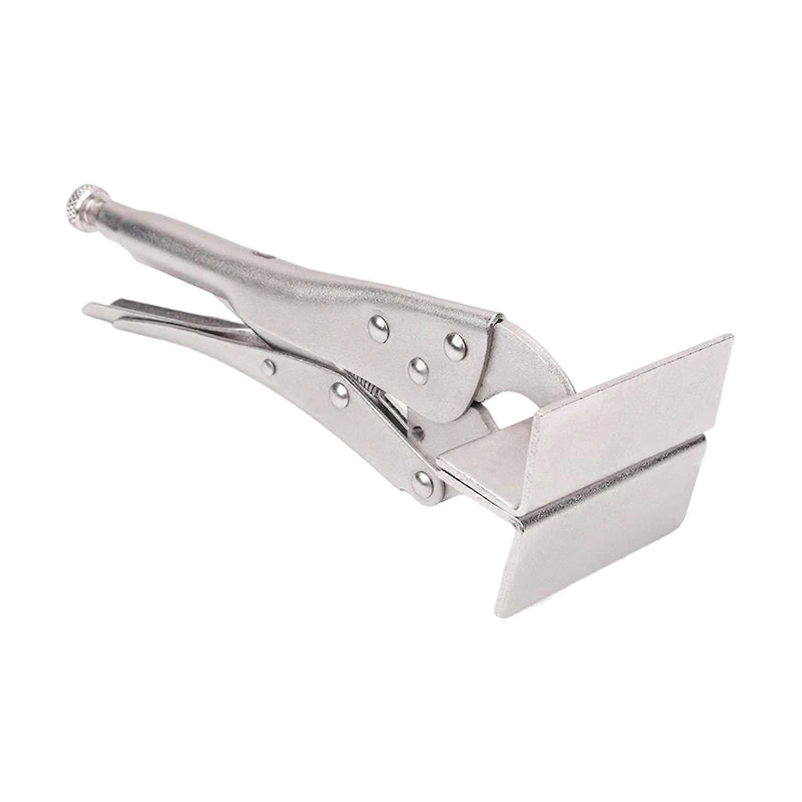 Professional Locking Flat Nose Plier Flat Jaw Design Grip For Precise Sheet Metal Manipulation Wide Jaw Opening Multicolor