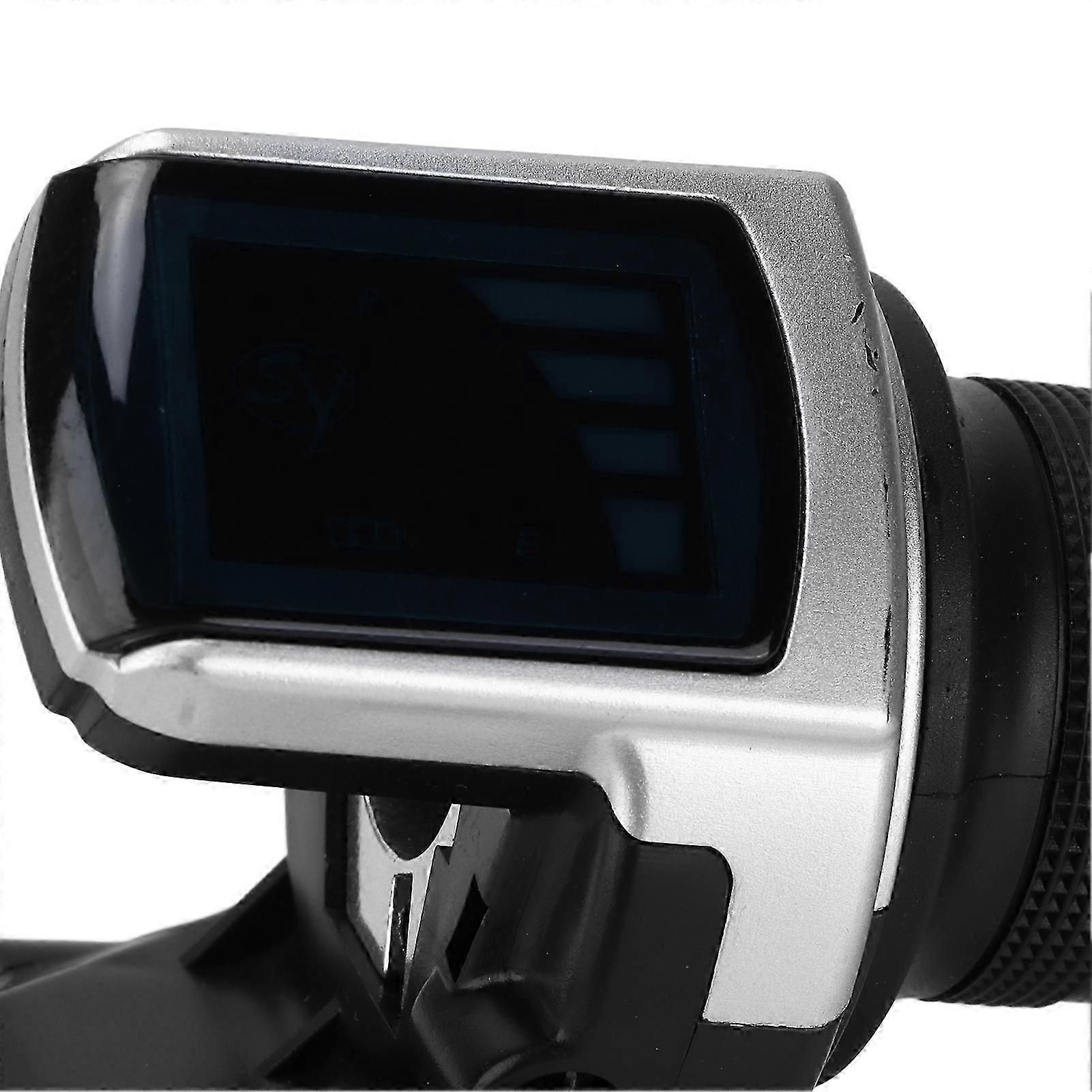 24V Half-Twist Throttle Grip with LED Power Indicator & 2 Keys for E-Bike/Scooter