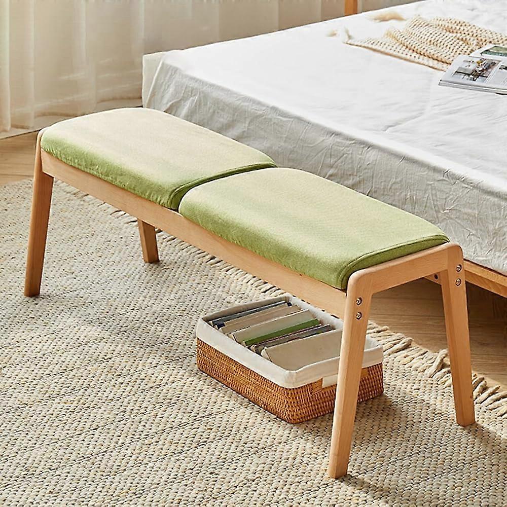 Narrow Bed End Bench No Armrest Design Short Height Bedroom Use Restaurant Style Seating Elegant And Functional Furniture