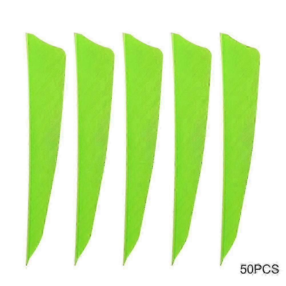50 件 4 英寸右翼射箭狩猎配件绿色）