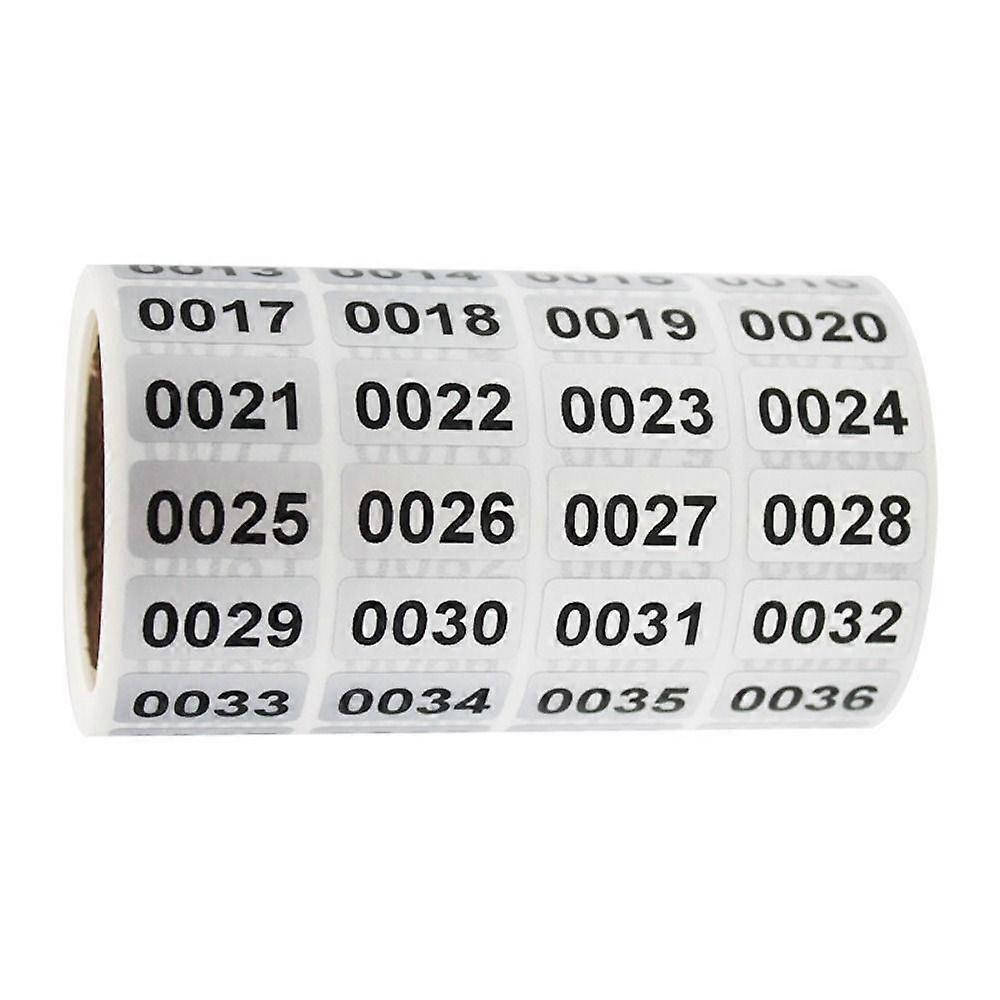 Self-Adhesive Number Stickers Black Consecutive Number Stickers Inventory Stickers  Home