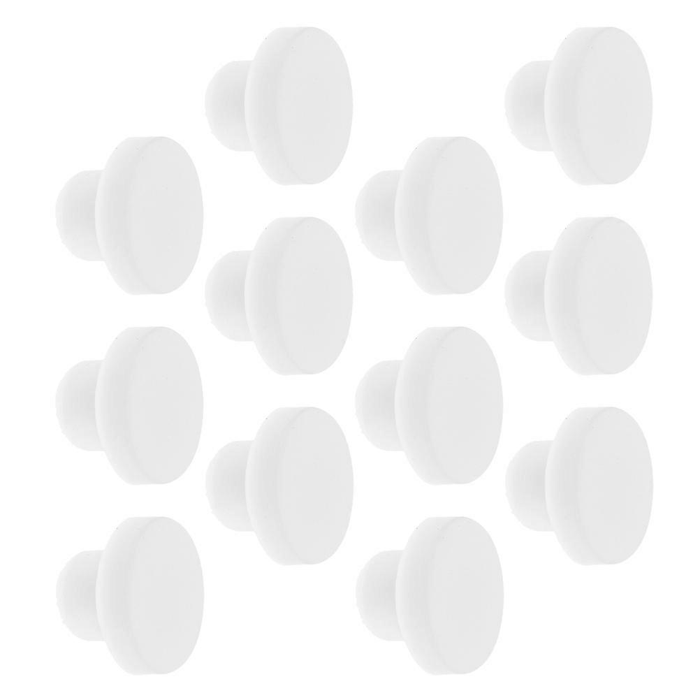 White Silicone Sealing Stoppers for Kitchen Bottles 12Pcs Replacement