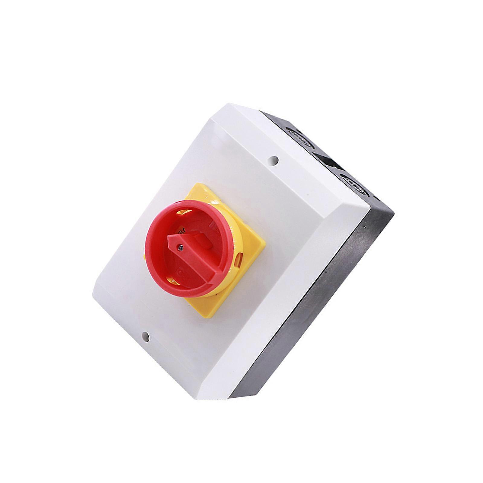 Electrical Disconnector Switches With Waterproof Box Enclosure 63A Isolator Disconnect Switches Silver Contact Enduring Multicolor