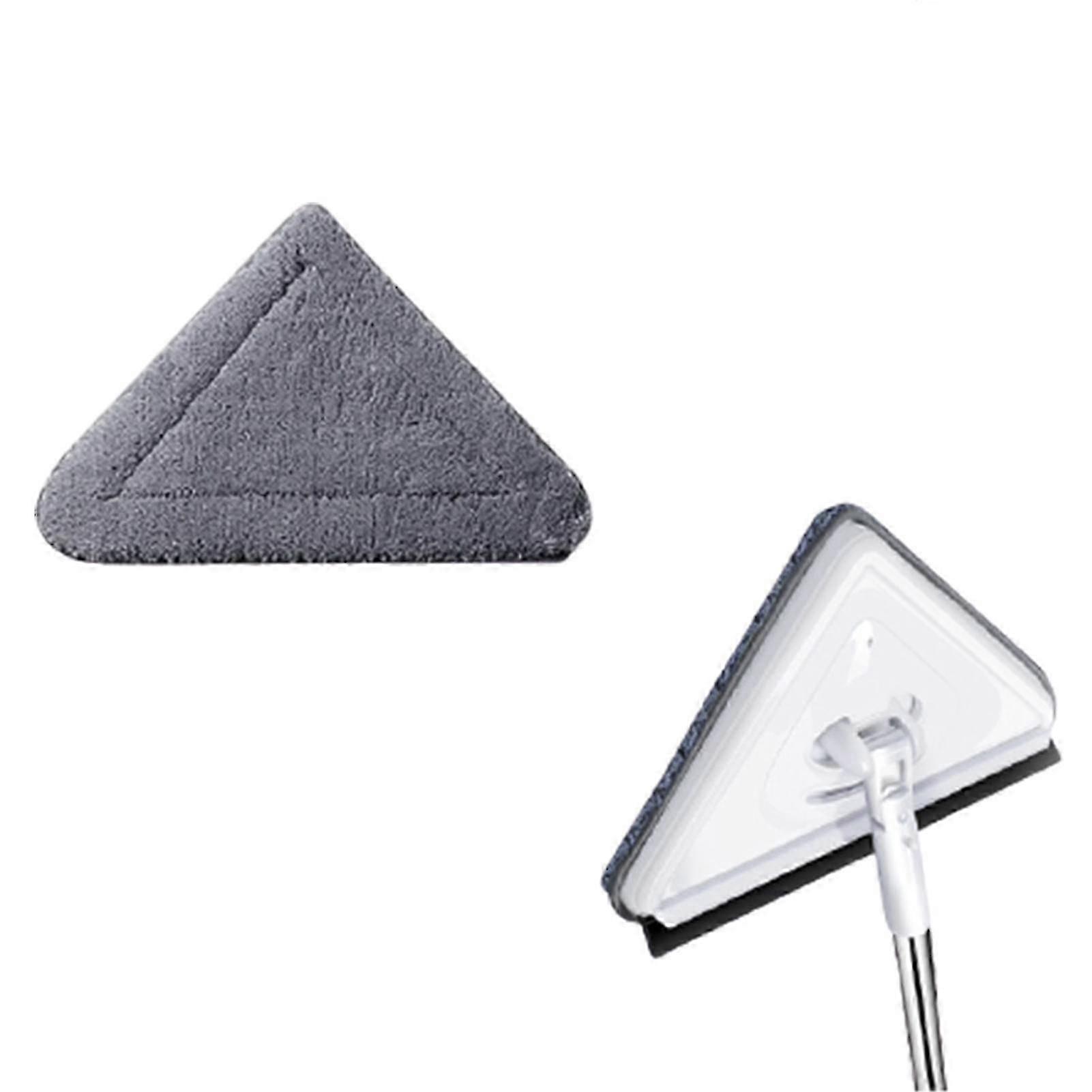 Glass Window Sanitary Wiper Flexible Handle Rotatable Triangle Mop Cleaning Tool