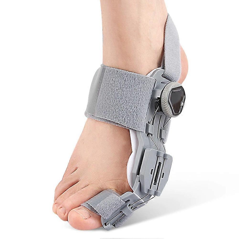 Adjustable Bunion Corrector Knob Bunion Relief Splint Comfortable Toe Straightener with Silicone Pad Gray