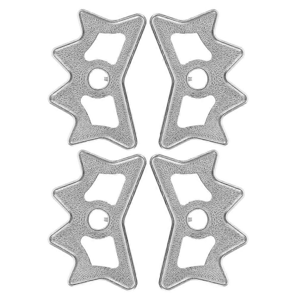 Non Slip Snooker Cue Bridge Rest for Billiard Sticks Metal Silver Universal Compatibility Precise Shot Support 4Pcs