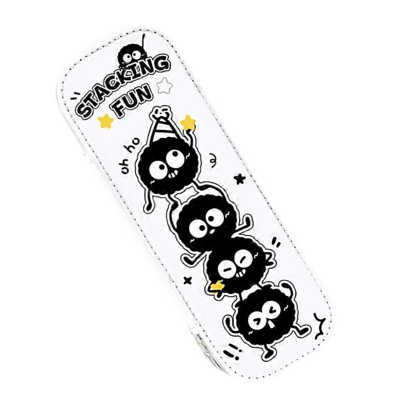 Multiple Compartment PU Writing Equipment Planner Permanent Double Deck Plan For Students Specialists Classroom Workplace Use Multicolor