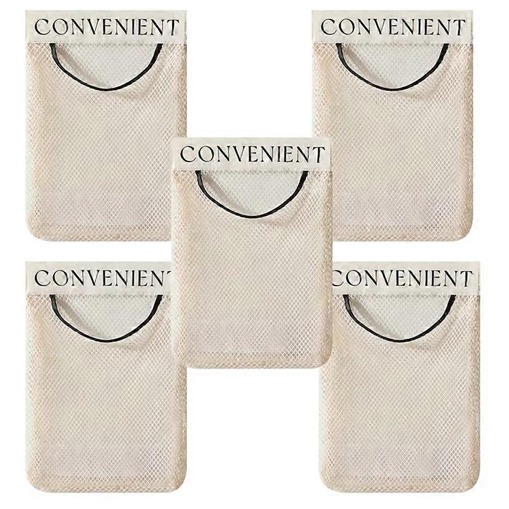 Large Capacity Mesh Storage Wall-Mounted Multifunctional Storage Bag for Groceries Reusable Kitchen Storage Tool