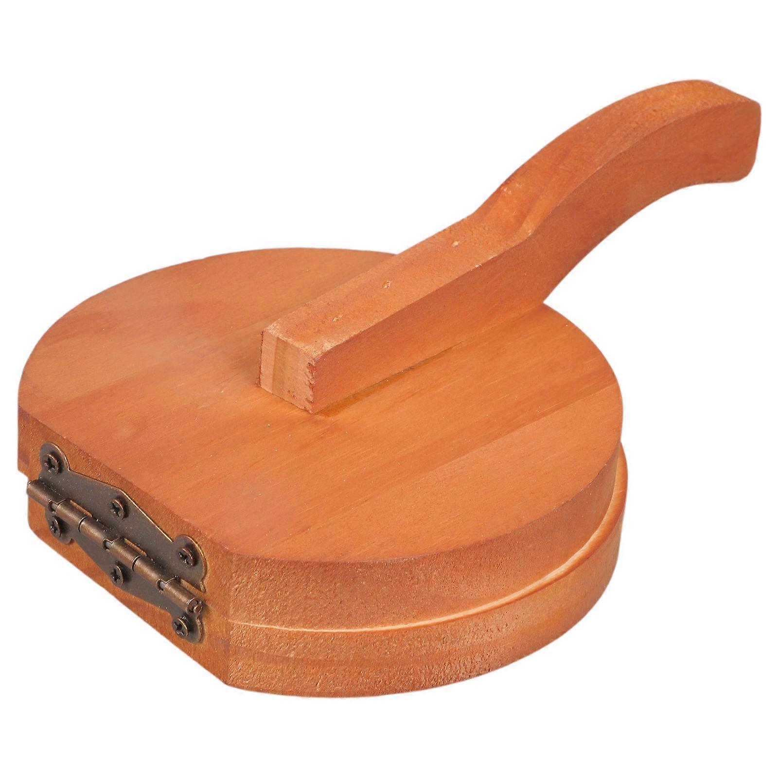 Wooden Dumpling Presser Wrapper Reusable Dough Pressing Tool Home Kitchen Baking Multicolor