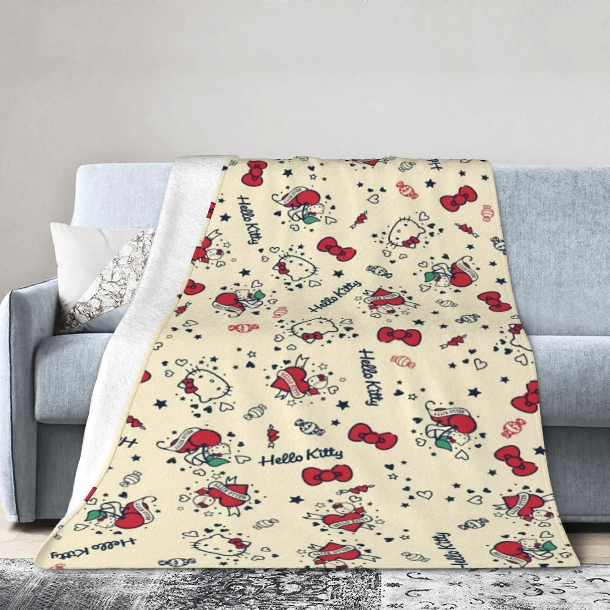 Couverture en flanelle à l'effigie de Hello Kitty