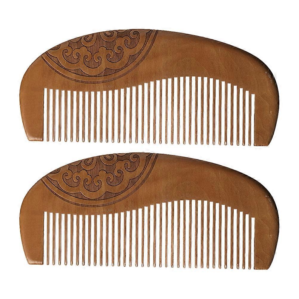 2 peines de madera para cabello grueso de mujer