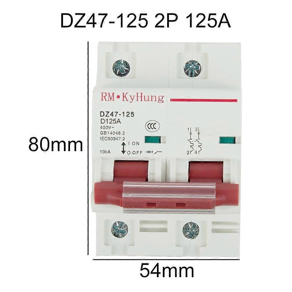 2P AC MCB 600V 125A 100A 80A Circuit breaker FOR PV System Battery Main Switch