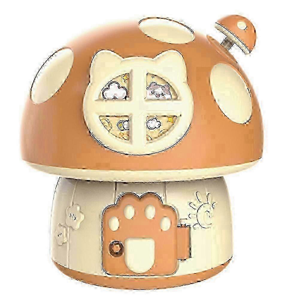 Exquisite Mushroom Shape Coin Container Piggy Bank Coin Storage Jar Desk Piggy Bank Ornament