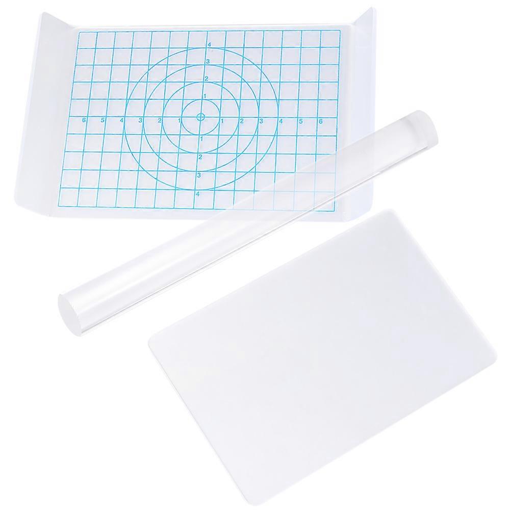 Clay Modeling Tool Acrylic Sheet DIY Art Craft Studio Use 15.00X10.00X0.30cm Sculpting 1Set