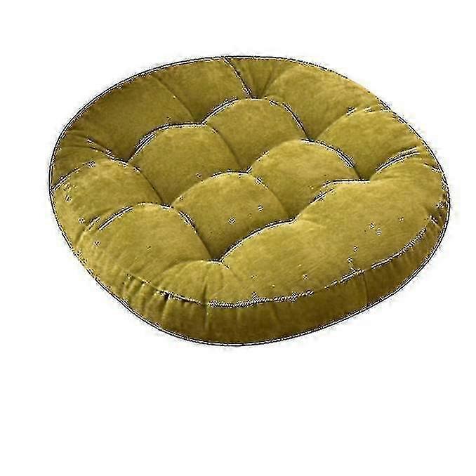 Cuscino rotondo ispessito in tinta unita in tessuto coreano spazzolato per sedie da pranzo e tatami