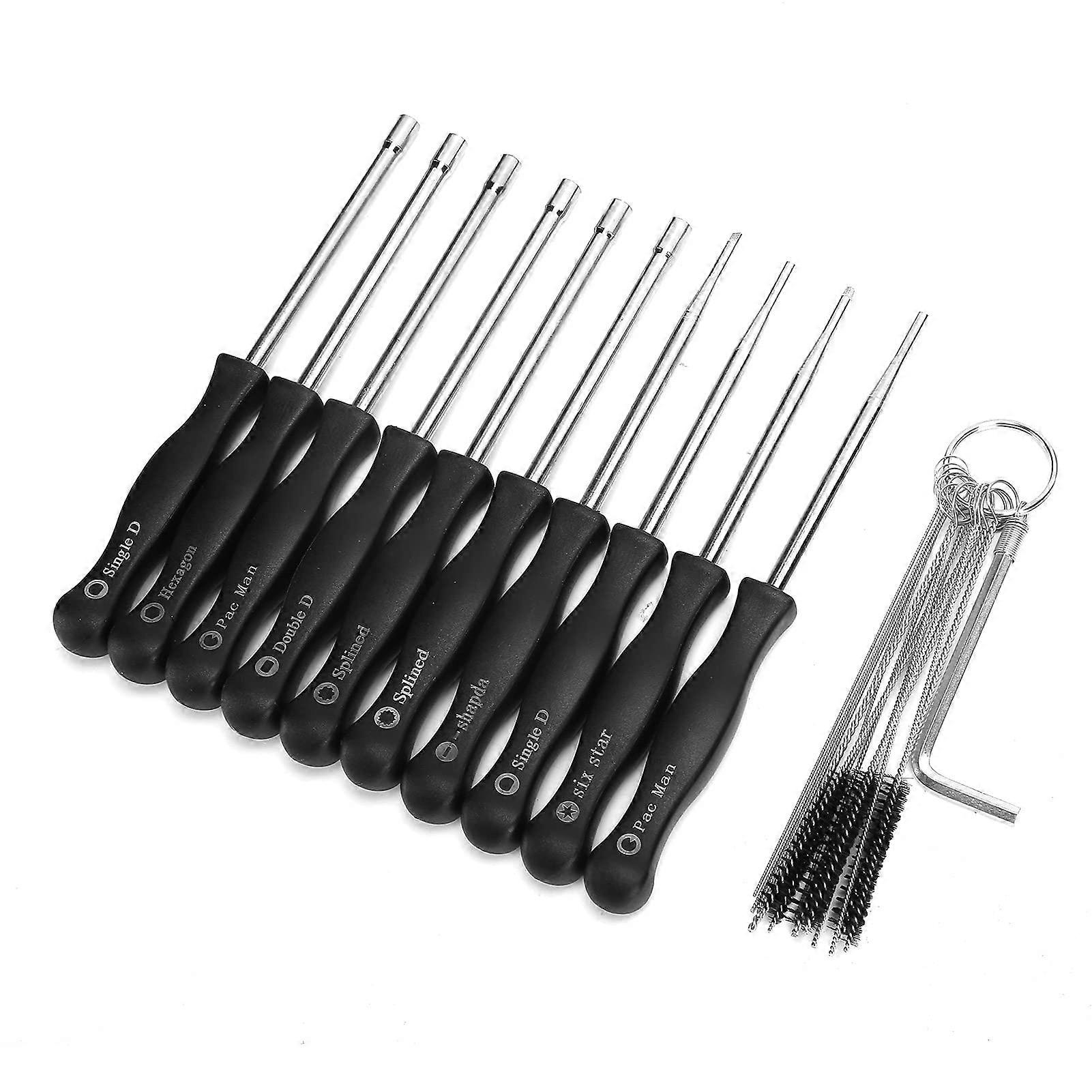 Carburetor Adjustment Tool Set with Ergonomic Grip for Small Engine Tuning, Storage Bag Included