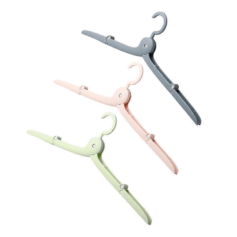 Camping Hanger Foldable Hangers for Travel Use 3Sets Assorted Color