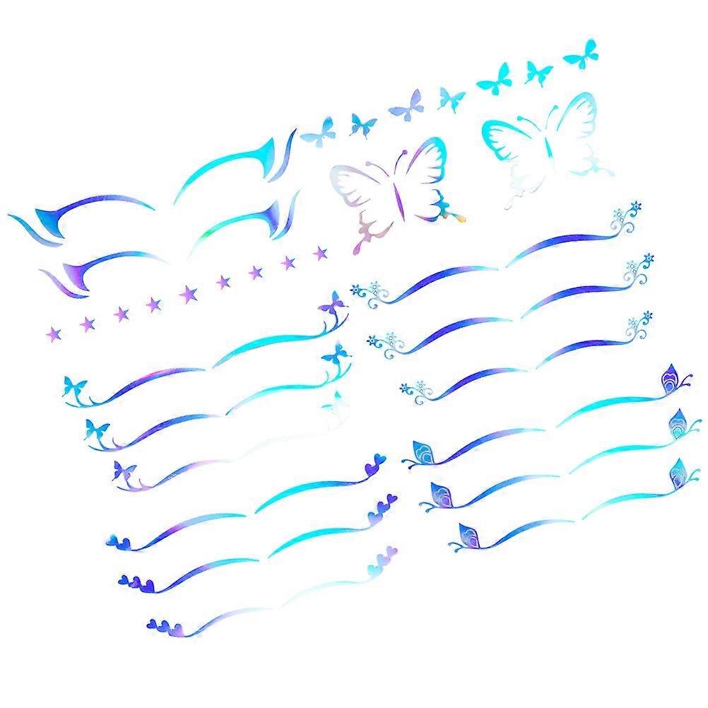 Adhesive Eye Shadow Stickers Eyeliner Decals Eye Makeup 24 Sheets