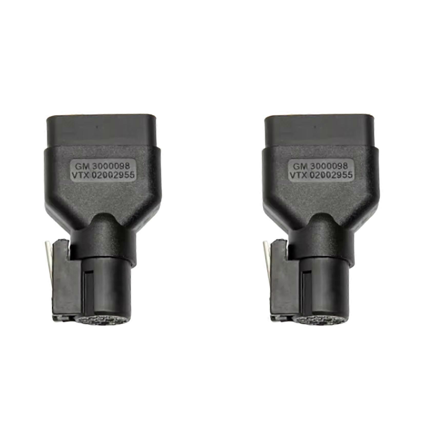 2X 16PIN OBDII Connector Adapter Tech2 Diagnostic Tool 16PIN OBD2 Connector OBD Plug for Vetronix Tech 2 Scanne