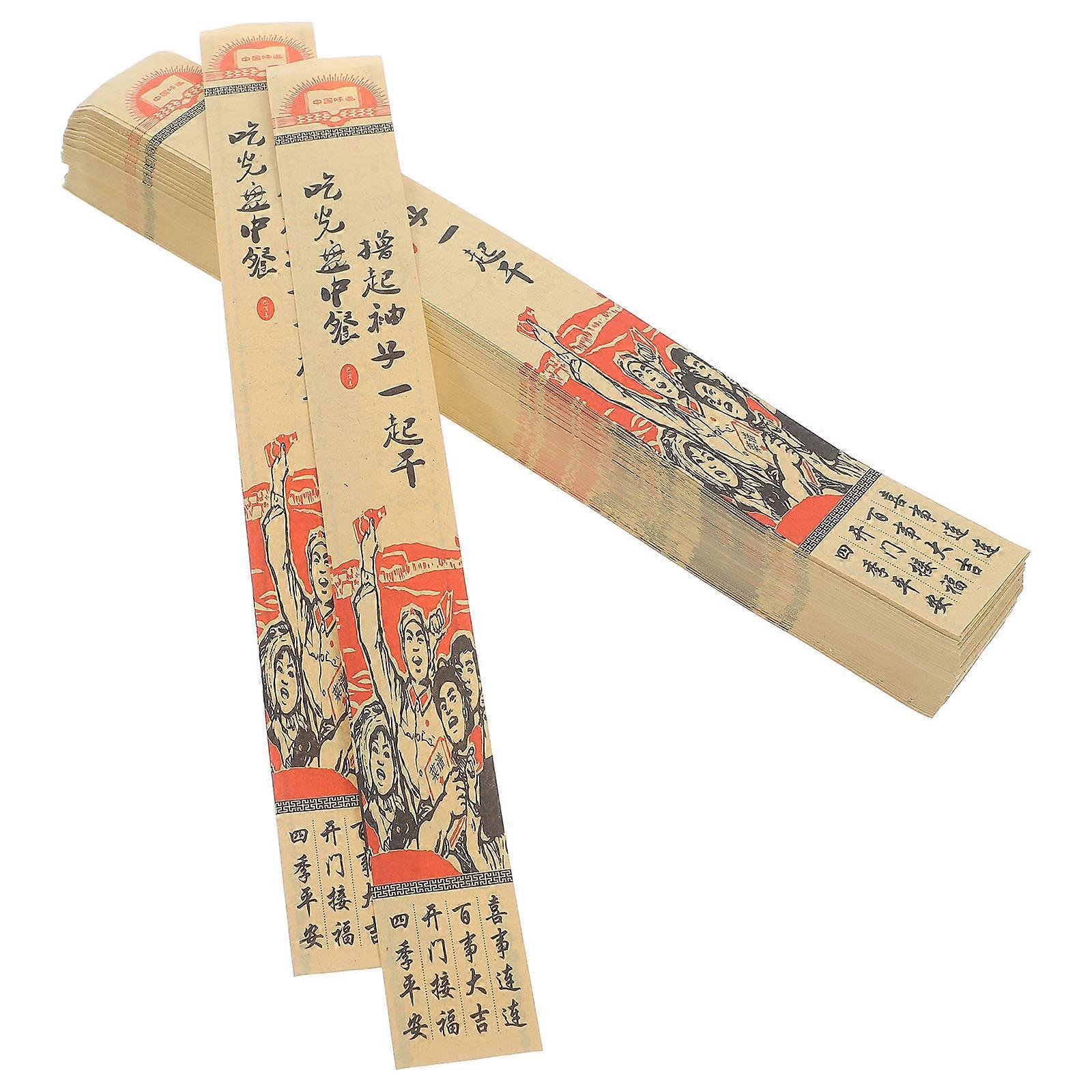 Chopstick Sleeves Paper for Storage 300Pcs Multi Color Paper Material