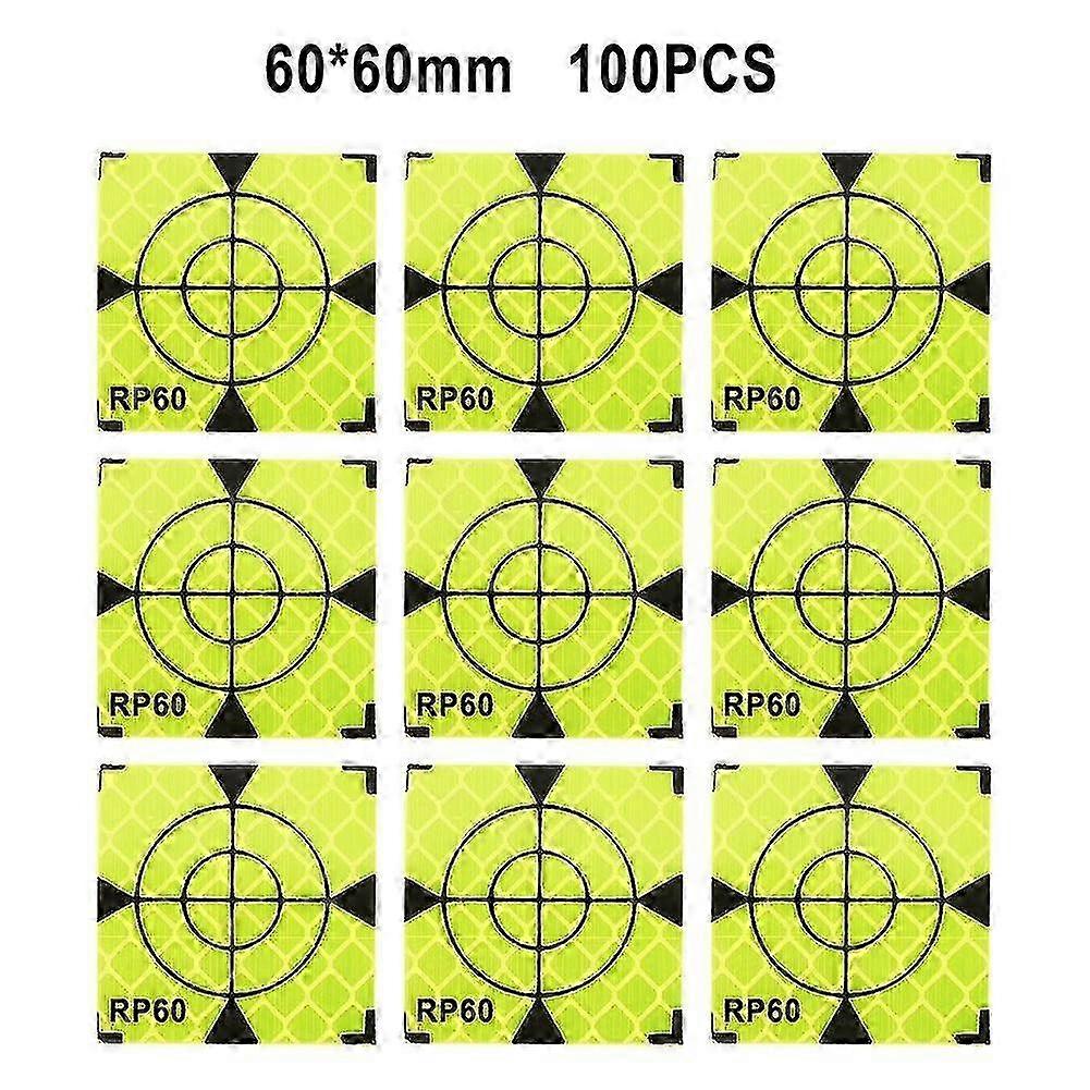 Reflective Tape Sheets for Total Station, 100pcs Survey Target Stickers