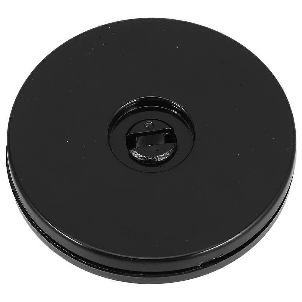 Rotating Display Stand Black Plastic 360 Degree Swivel for Restaurant