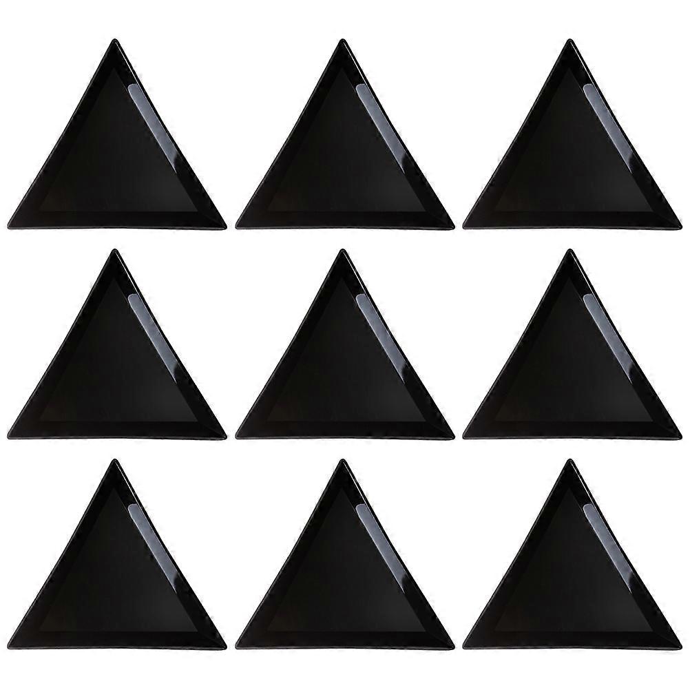 Manicure Tools Triangular Storage Trays for Storage 160Pcs Black