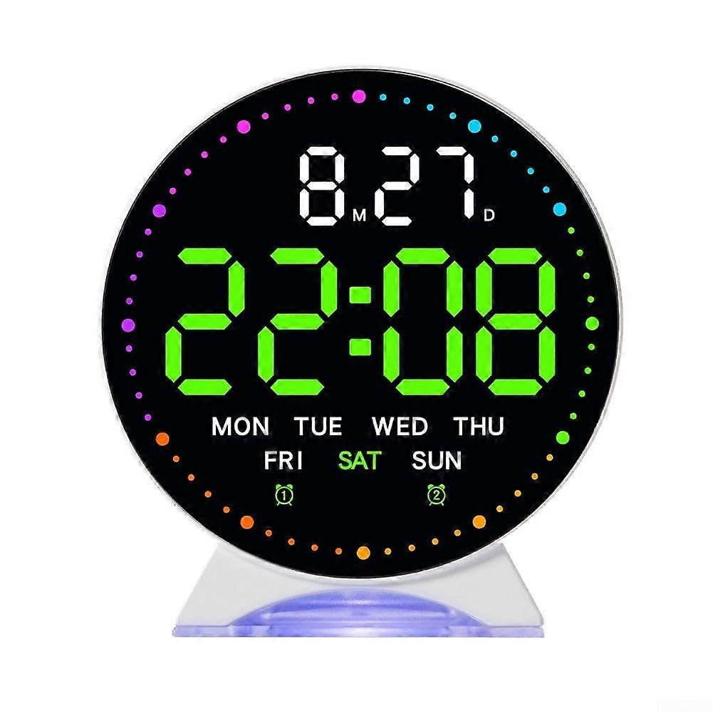 LED Digital Alarm Clock with Large Display, Adjustable Brightness and USB Port for Bedroom