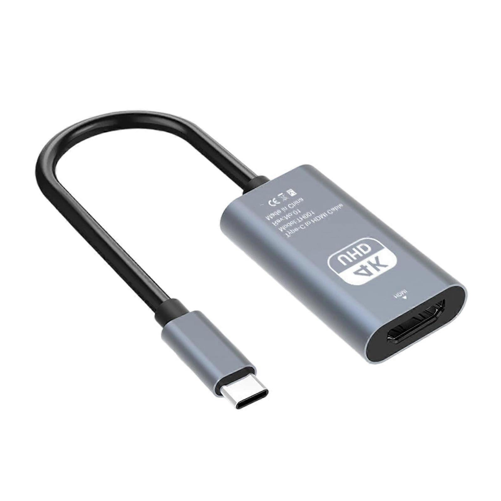 USB C To HDTV Adapter 4K60Hz HDMI Converter For Tablets Monitors Laptops Desktops USB TypeC
