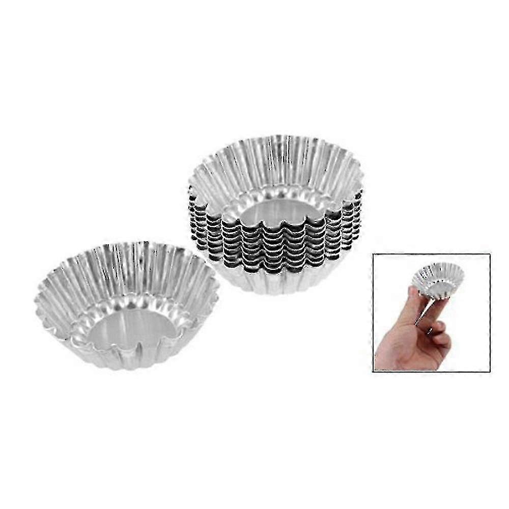 Silver 10-pack Cake Cupcake Liners Baking Cup Molds Muffin Round Cupcake Tools Baking Pan Baking Pastry Cake Decorating Tools