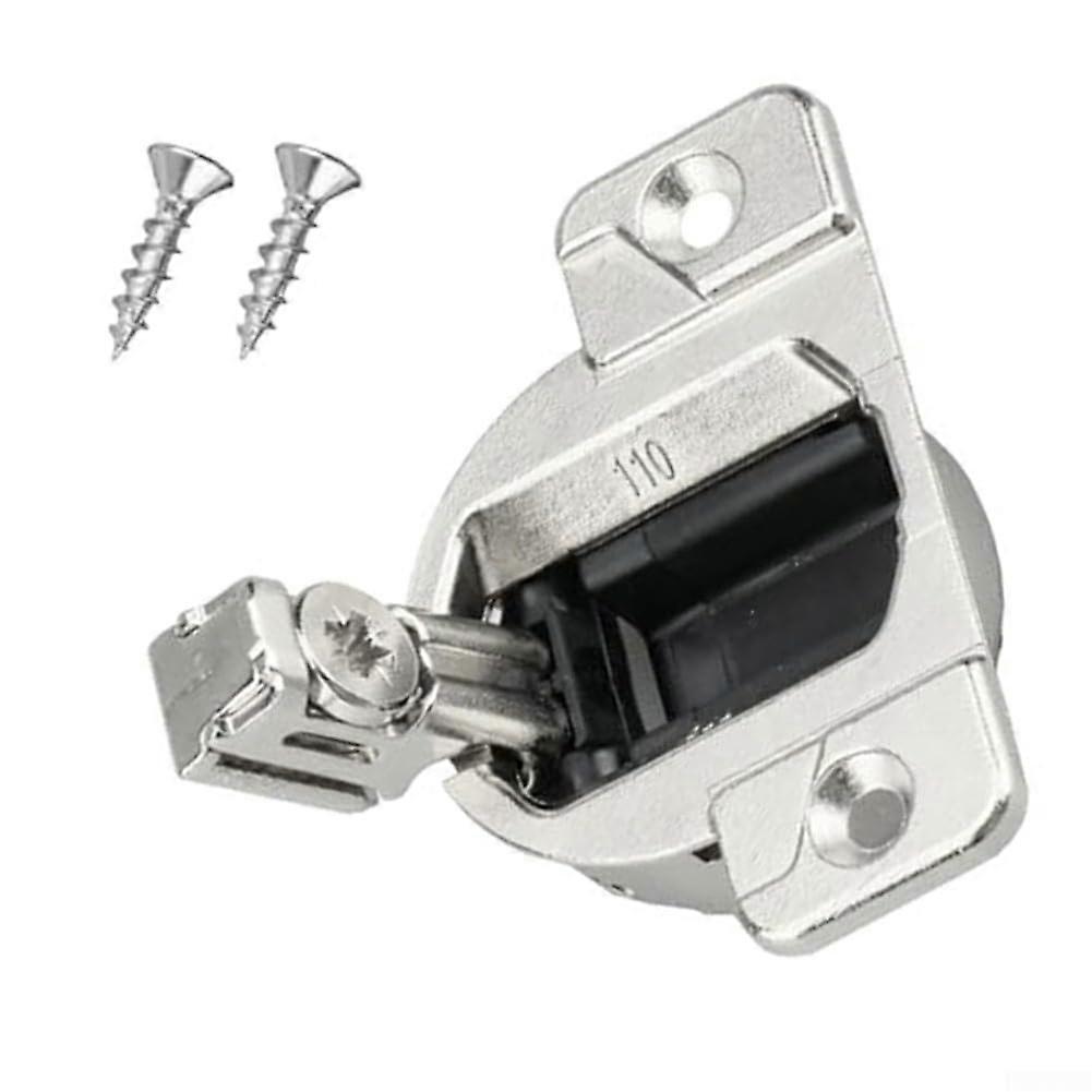 Kitchen Cabinet Hinges 8 Pack Nickel Plated 110° Swing Replacement with Universal Compatibility