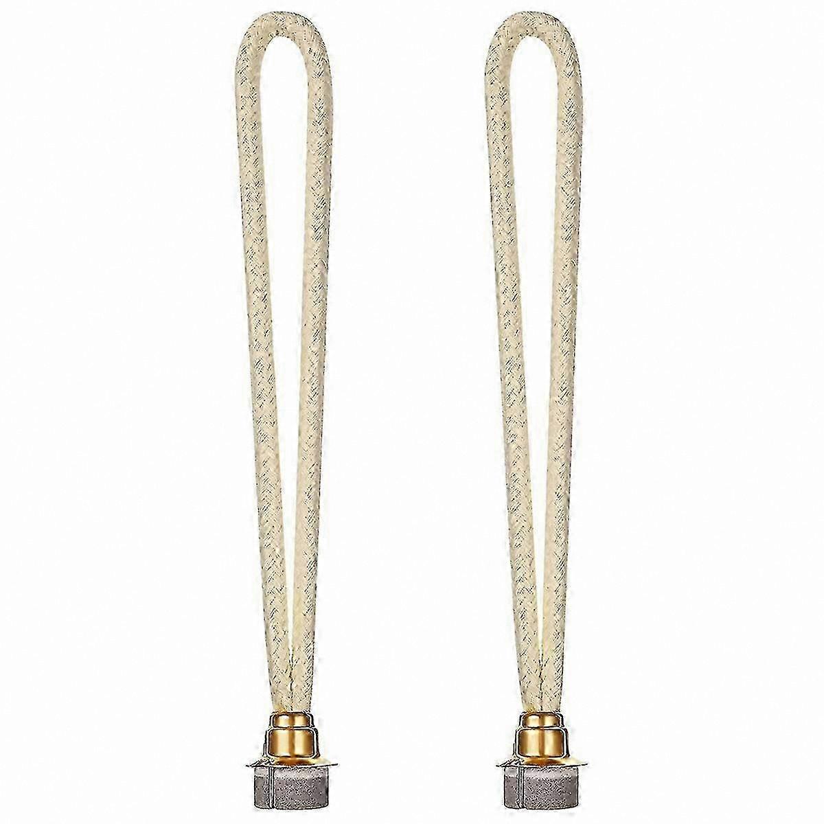 2-Pack 18mm Cotton Wicks for Oil Lamps and Aromatherapy Diffusers