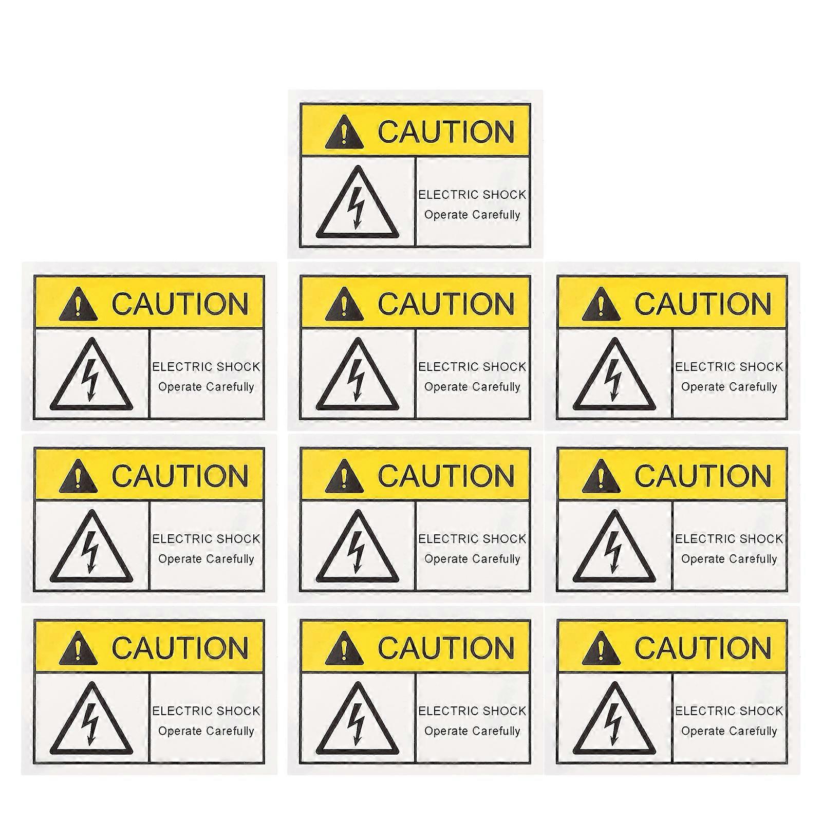 Electrical Hazard Warning Stickers Adhesive Labels for Electric Shock 40Pcs