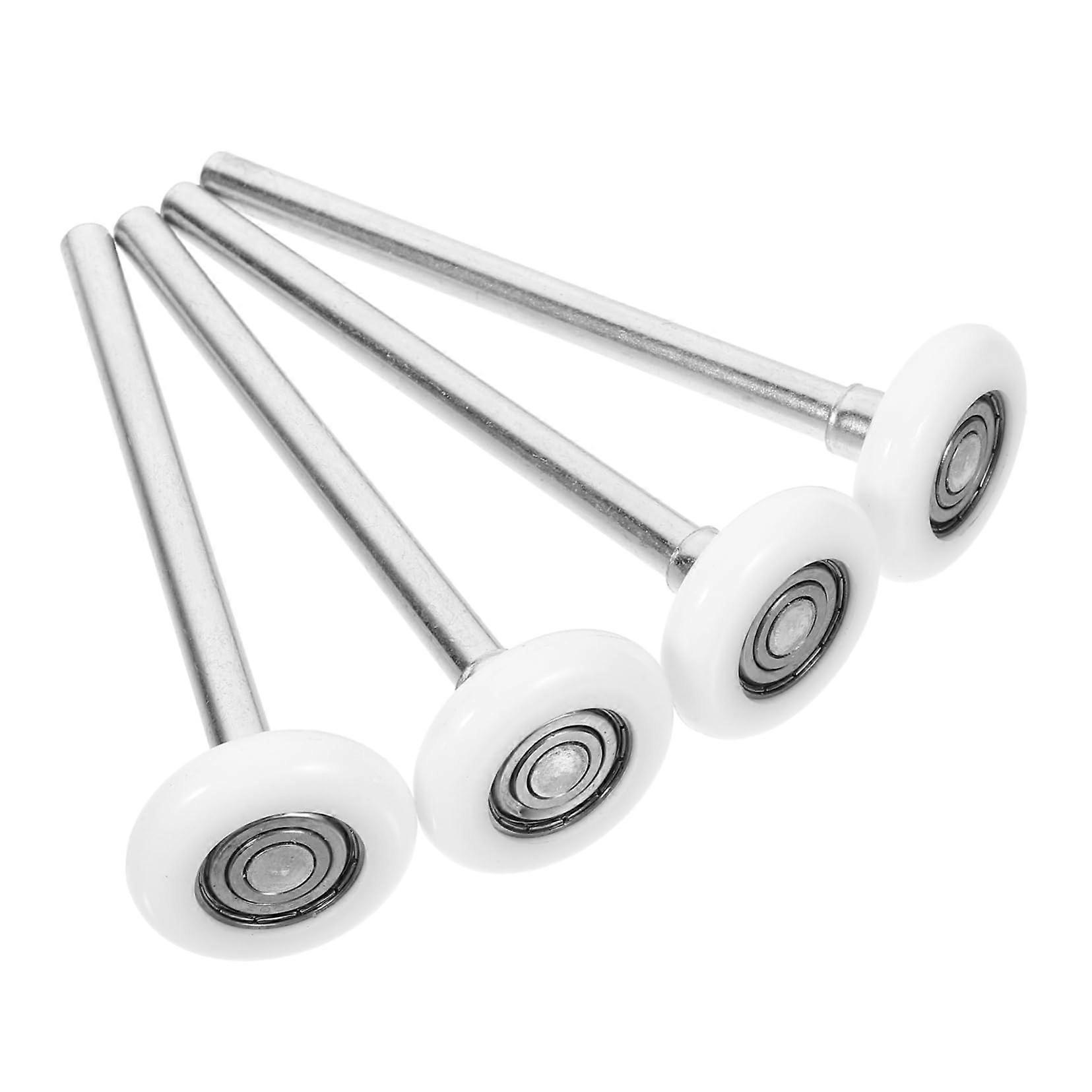 4pcs Quiet Nylon Garage Door Rollers Replacement Wheels for Smooth Operation and Long Durability