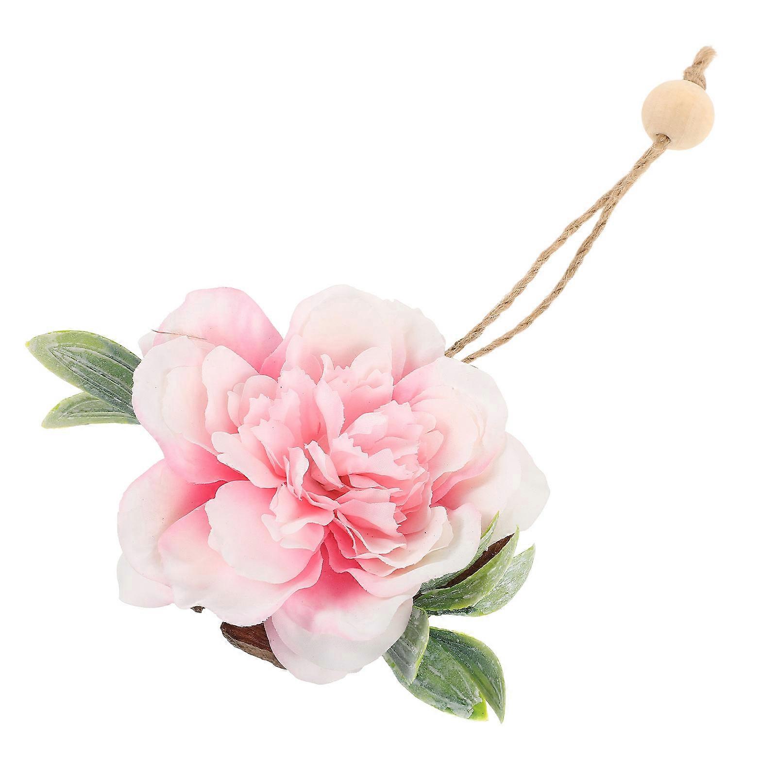 Pink Artificial Flower Wall Art Hanging for Rustic Home Decor