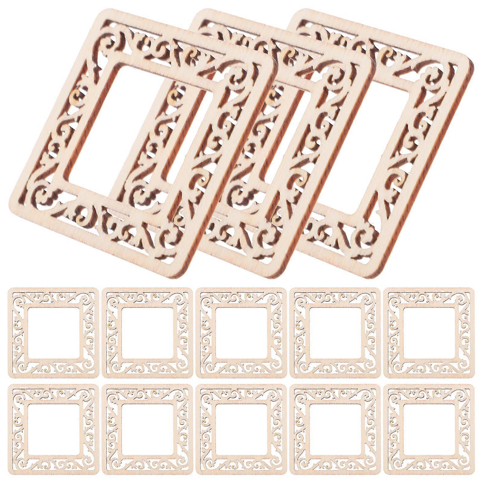 Wooden Frames For Art Projects Diy Crafts Cutouts Crafters Intricate Cutout Patterns 50Pack