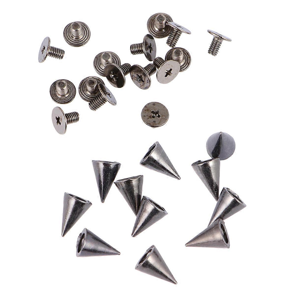Cone Nail Screwback Rivet for DIY Making 100Set Punk Craft Coffee