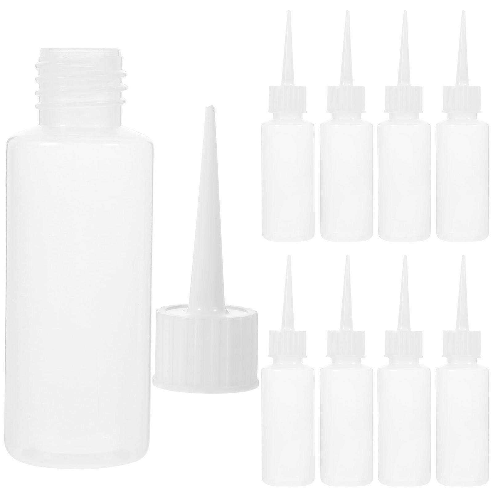 Transparent Plastic Squeeze Bottles for Glue Dispense 20Pcs 50Ml Pack