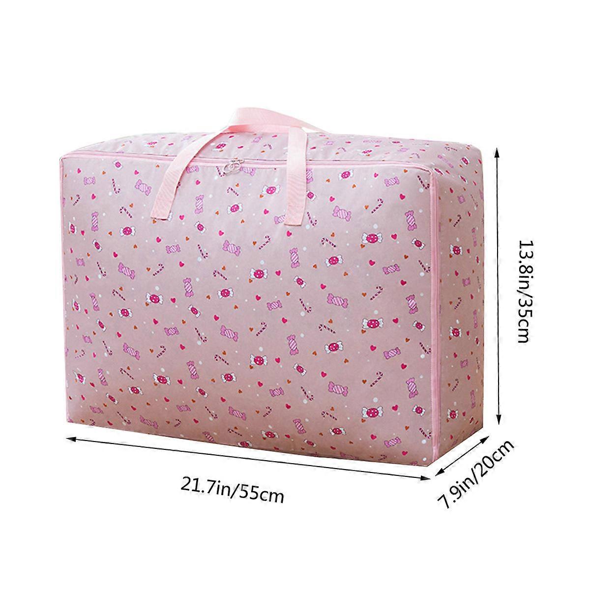 Clothes Organizer Bag Storage for Pillows 2Pcs with Zipper