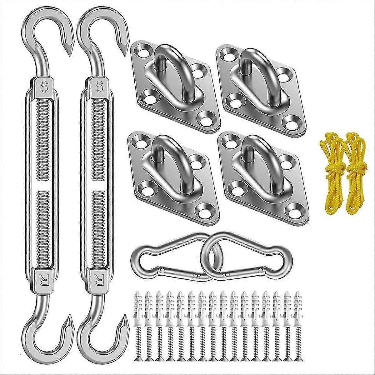 Shade Sail Hardware Kit: M6 Shade Sail Hardware Installation Kit