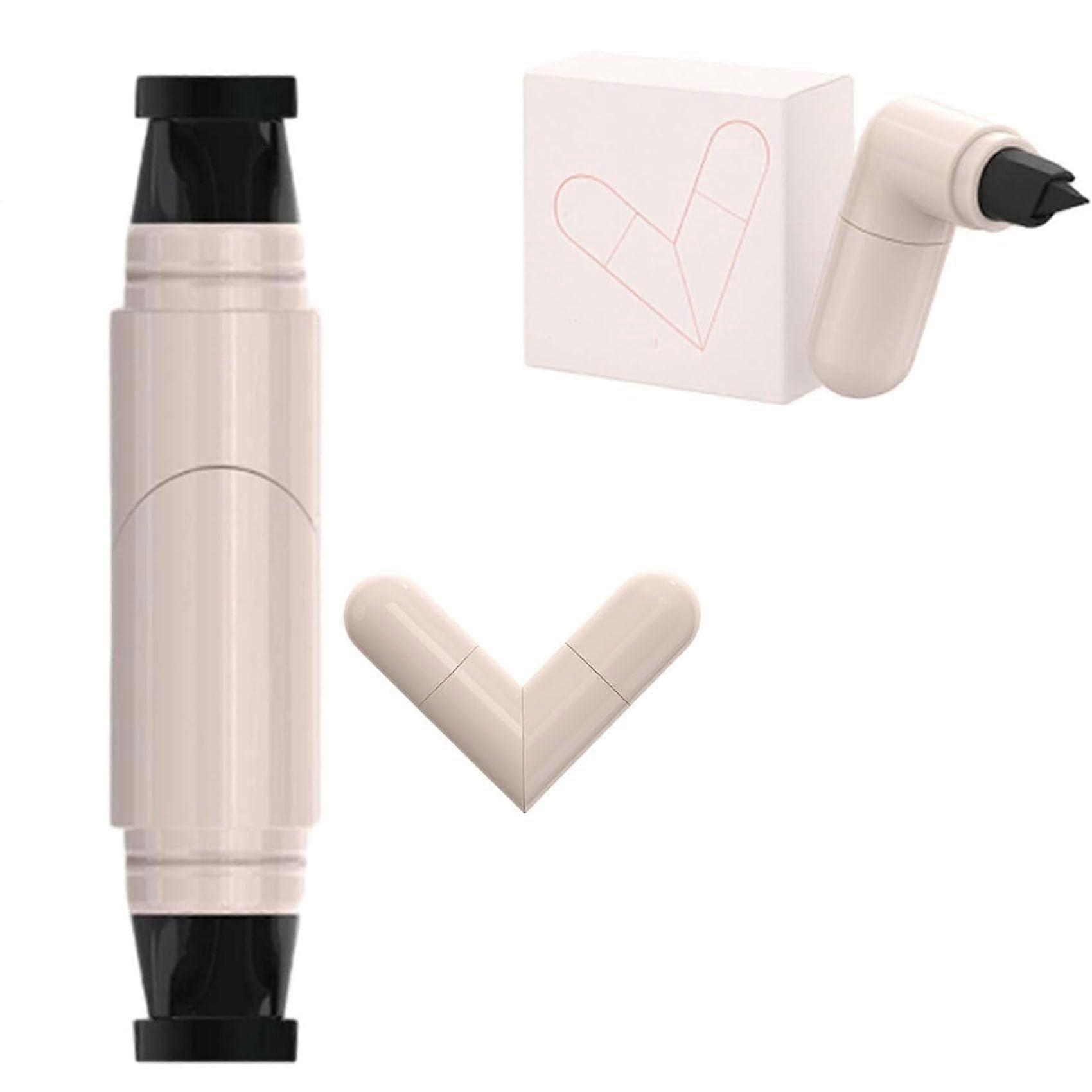 Eyeliner Stamp with Foldable Winged Pen, Waterproof Smudgeproof Longlasting Black for Beginners