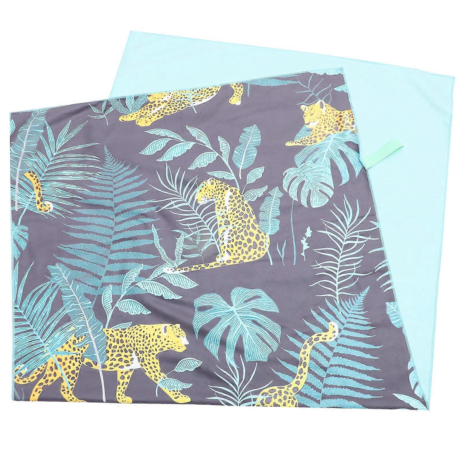 Multi-Function Comfortable Microfibre Beach Towel Family Vacation Bath Use Water Absorption 1Pack