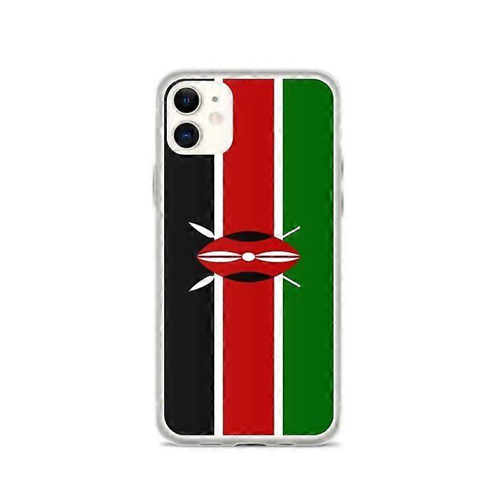 Phone Case – Kenya Flag – Compatible with iPhone 11 – Soft Case – Durable and Shockproof - Silicone - Pixelforma