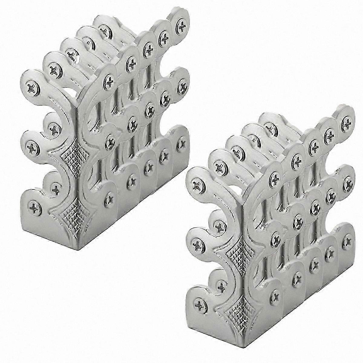 10-Pack Solid Brass Baseboard Corner Protectors, Skirting Board Edge Guards for Home and Office Use