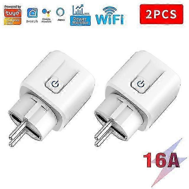 Smart Plug Wifi Socket Eu 16awith Power Monitor Timing Function